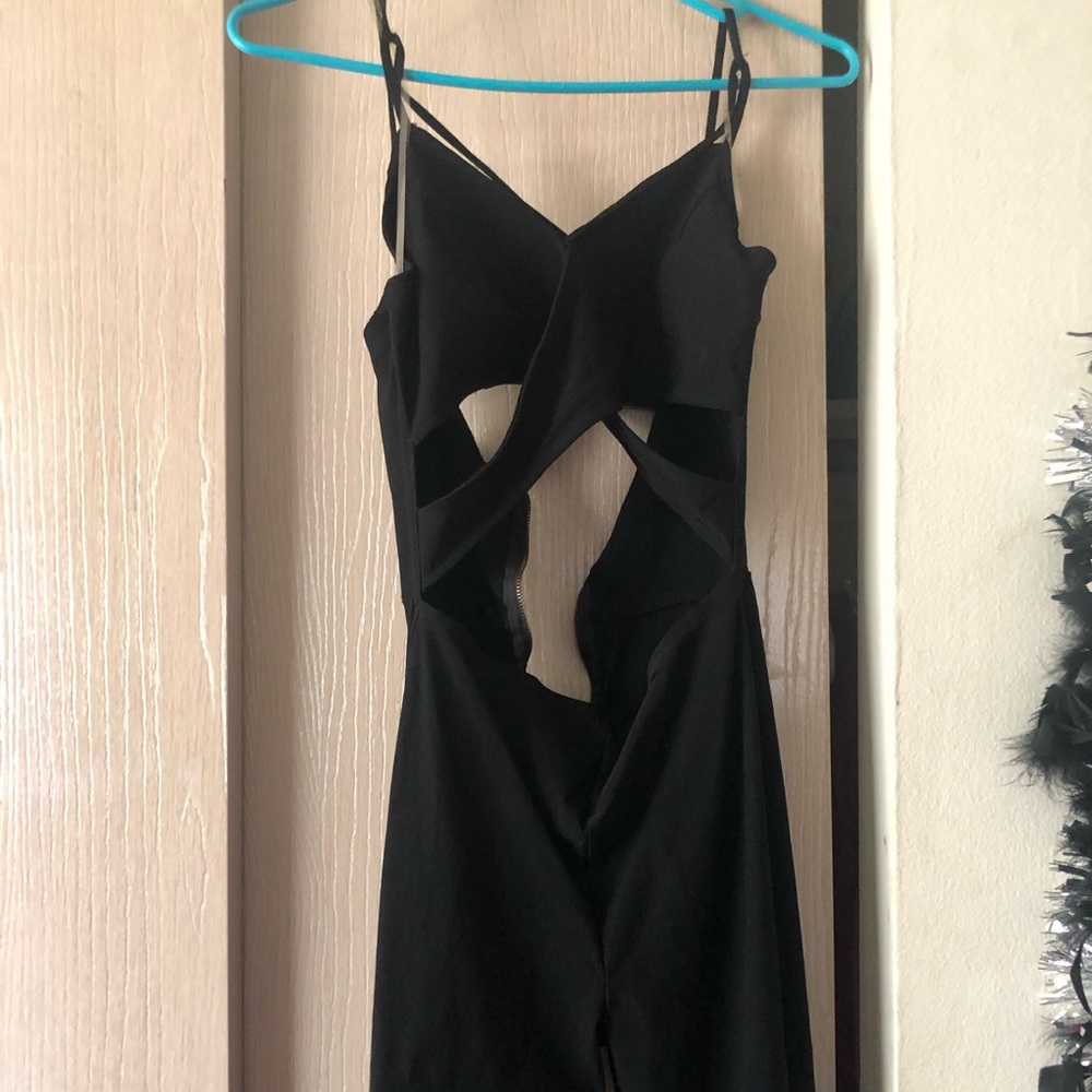 Cross jumpsuit black